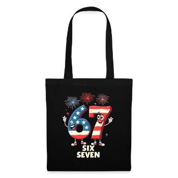 US Flag 67 Memes Six Seven - Tote Bag - black - Front