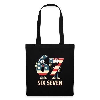 US Flag 67 Memes Six Seven - Tote Bag - black - Front