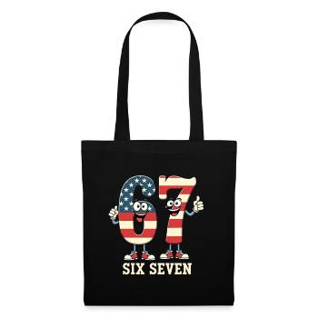 US Flag 67 Memes Six Seven - Tote Bag - black - Front
