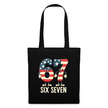 US Flag 67 Memes Six Seven - Tote Bag - black - Front