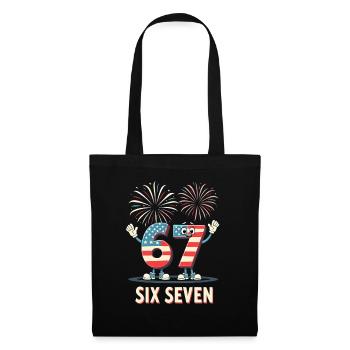 US Flag 67 Memes Six Seven - Tote Bag - black - Front
