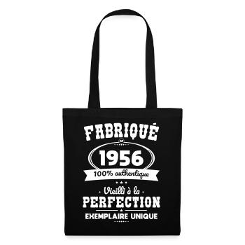 Made in 1956 – Aged to perfection - Tote Bag - black - Front