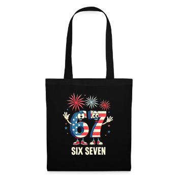 US Flag 67 Memes Six Seven - Tote Bag - black - Front