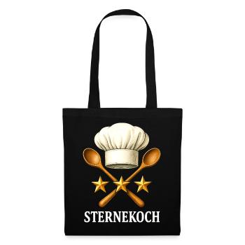 Star Chef Meilleur Chef Cadeau Cuisine Costume Chef - Sac en tissu - noir - Devant