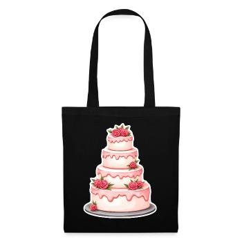 Cake Wedding - Tote Bag - black - Front
