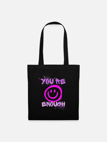 YOU ARE ENOUGH - Stoffbeutel - Schwarz