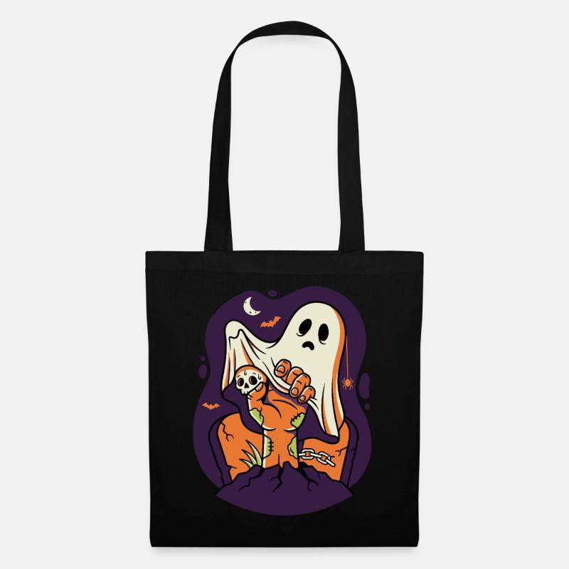 Notte Horror Mostro Popcorn - Borsa di stoffa - nero