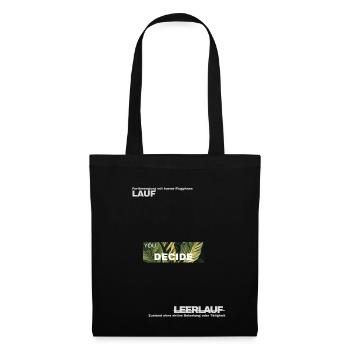 Decisions – Leaf Green Motif - Tote Bag - black - Front