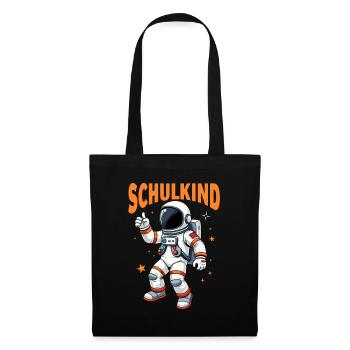 Schulkind 2026 Einschulung 2026 Schulanfang - Stoffbeutel - Schwarz - Vorne