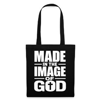 Made In The Image Of God Christian Faith - Tote Bag - black - Front