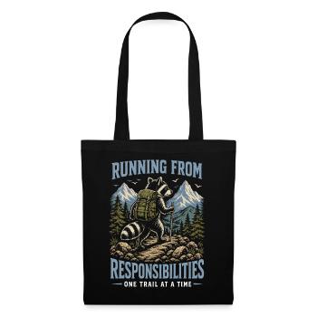 Running from Responsibilities-One Trail at a Time - Tote Bag - black - Front
