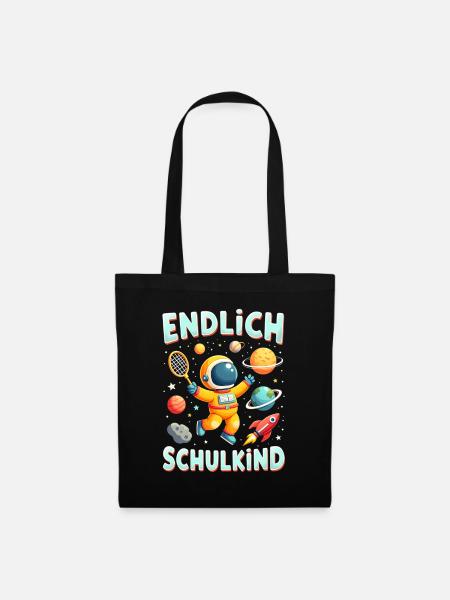 Schulkind 2026 Einschulung 2026 Schulanfang - Stoffbeutel - Schwarz