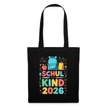 Scolaire 2026 Inscription scolaire 2026 Retour à l’école - Sac en tissu - noir - Devant