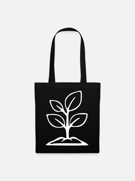 Garten Pflanze Gärtner Geschenk - Stoffbeutel - Schwarz