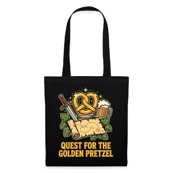 Quest For The Golden Pretzel - Stoffbeutel - Schwarz - Vorne