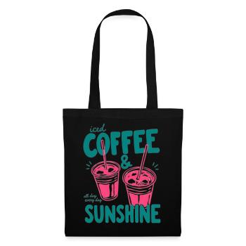 Sunshine Iced Coffee Vibes - Tote Bag - black - Front