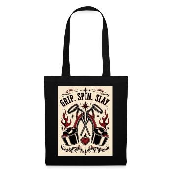 Grip Spin Slay Heeled Tattoo - Stoffbeutel - Schwarz - Vorne