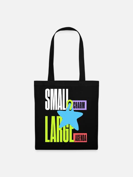 Sternanhänger – Small Charm Large Agenda - Stoffbeutel - Schwarz