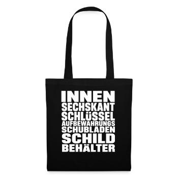 Sechskantschlüssel - Stoffbeutel - Schwarz - Vorne