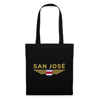 San José T-Shirt – Costa Rica Vibes - Tote Bag - black - Front