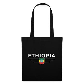 Ethiopie Design – Fierté et Culture - Sac en tissu - noir - Devant