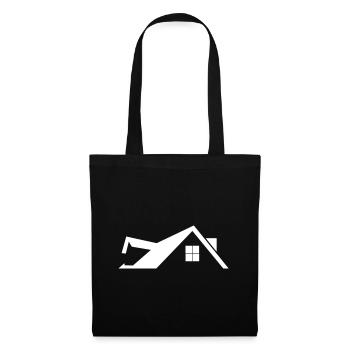 Toit - Sac en tissu - noir - Devant