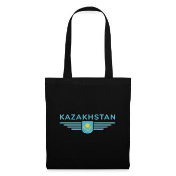 Kasachstan Design – Steppe und Tradition - Stoffbeutel - Schwarz - Vorne