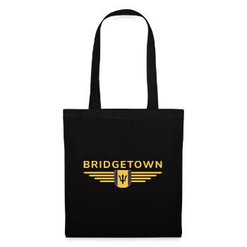 Bridgetown T-Shirt: Karibik-Vibes - Stoffbeutel - Schwarz - Vorne