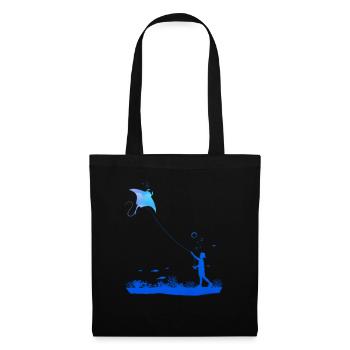 Skate Underwater Hang Gliding Diver Gift - Tote Bag - black - Front