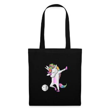 Licorne de volleyball pour l'équipe de volleyball - Sac en tissu - noir - Devant