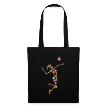 Volleyball Design for girls and women - Tote Bag - black - Front