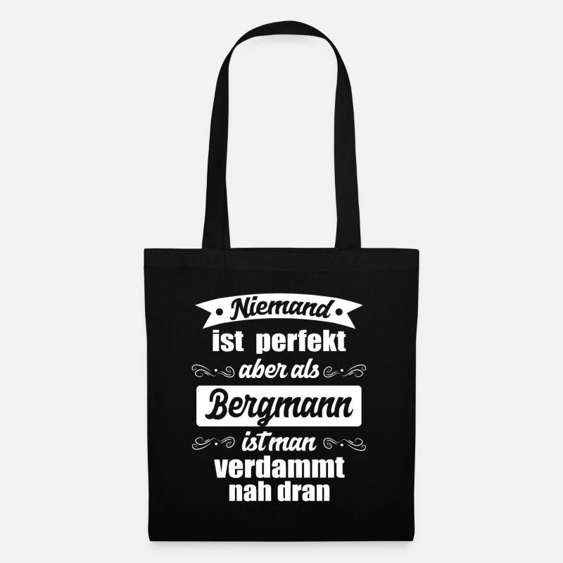 Bergmann - Stoffbeutel - Schwarz