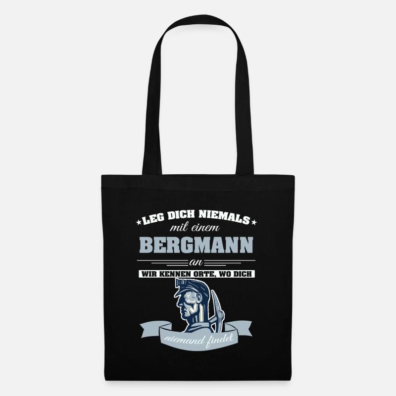 Bergmann - Stoffbeutel - Schwarz