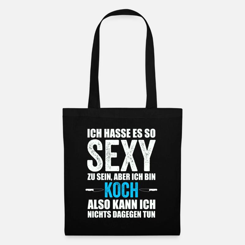 Koch kochen - Stoffbeutel - Schwarz