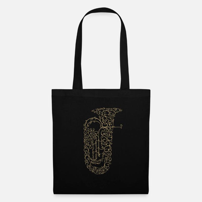 Tuba Musiker Tubist Geschenkidee - Stoffbeutel - Schwarz