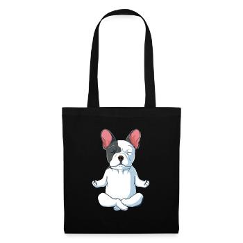 Cadeau de bouledogue français Bouledogue français - Sac en tissu - noir - Devant