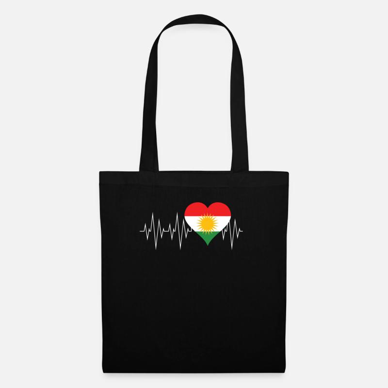 Kurdistan gift Kurds flag - Tote Bag - black