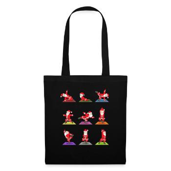 Christmas Yoga Xmas Meditation Gift Idea - Tote Bag - black - Front
