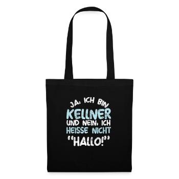 Ich Bin Kellner Kellnerin Gastronomie Geschenk - Stoffbeutel - Schwarz - Vorne