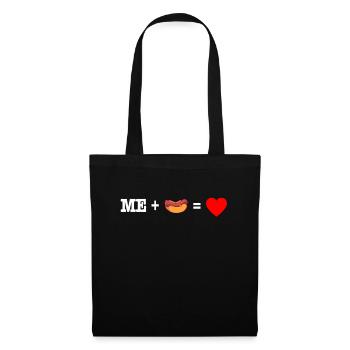 Hotdog Sausage Sausages Fast Food Mustard Gift - Tote Bag - black - Front