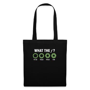 Appareil photo photographe objectif cadeau - Sac en tissu - noir - Devant