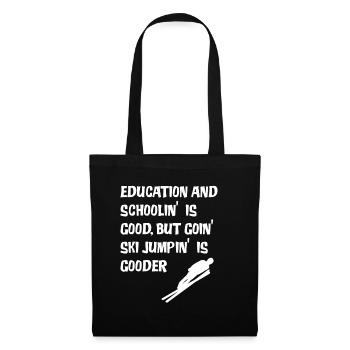 Ski Jumping Ski Jumper Ski Jumping Gift - Tote Bag - black - Front