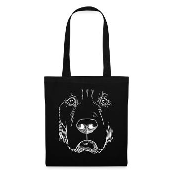 Golden Retriever Dog - Tote Bag - black - Front