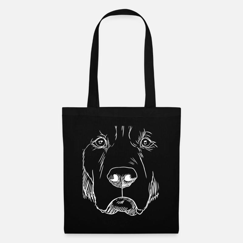 Golden Retriever - Stoffbeutel - Schwarz