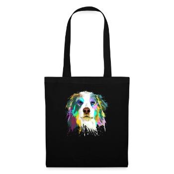 AUSTRALIAN SHEPHERD - Stoffbeutel - Schwarz - Vorne