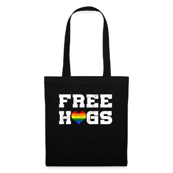 LGBT Arc-en-ciel Gay Pride Gay Gay Lesbienne Gay - Sac en tissu - noir - Devant