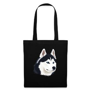 Husky Dog - Tote Bag - black - Front