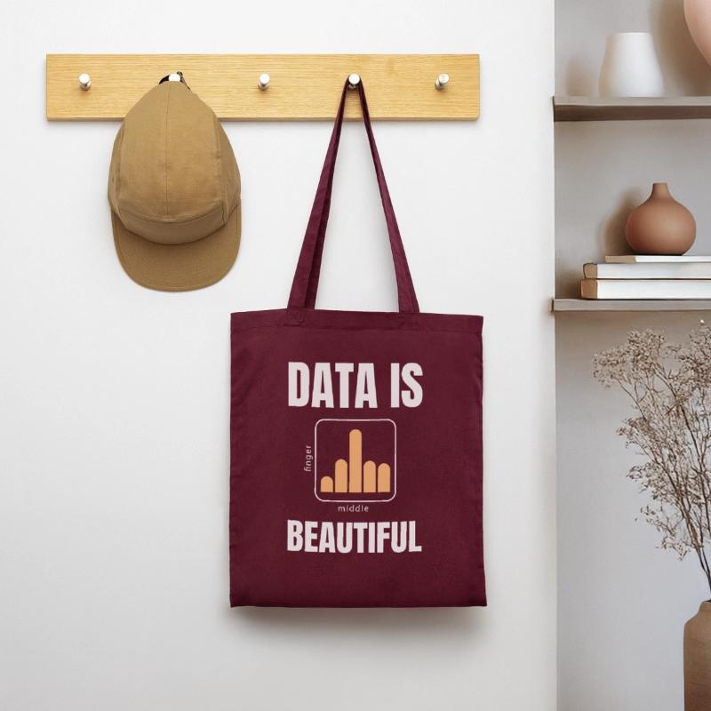 Data deep learning AI nerd big data is beautiful Tote Bag