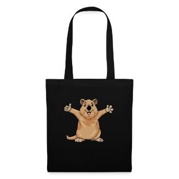 quokka - Sac en tissu - noir - Devant