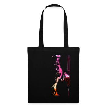 Violoncelle musicien cadeau pour violoncelle joueur - Sac en tissu - noir - Devant